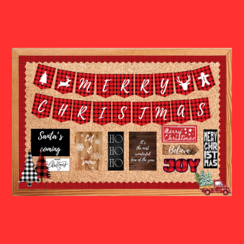 Christmas - gazetka + dekoracja na drzwi i ścianę