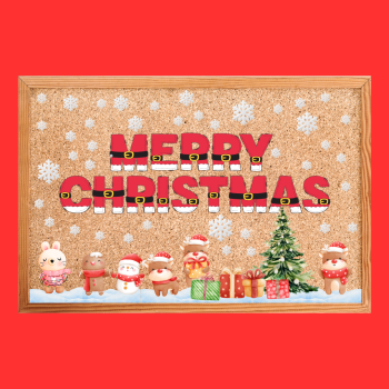 Christmas - gazetka + dekoracja na drzwi i ścianę