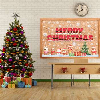 Christmas - gazetka + dekoracja na drzwi i ścianę