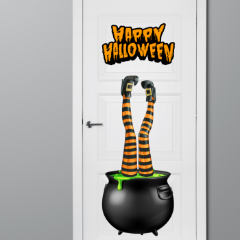 Halloween - gazetka + dekoracja na drzwi