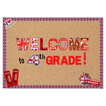 Welcome - gazetka na rozpoczęcie roku w londyńskim stylu