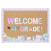 Welcome - pastelowa gazetka na rozpoczęcie roku