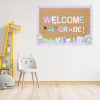 Welcome - pastelowa gazetka na rozpoczęcie roku
