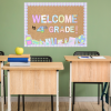 Welcome - pastelowa gazetka na rozpoczęcie roku