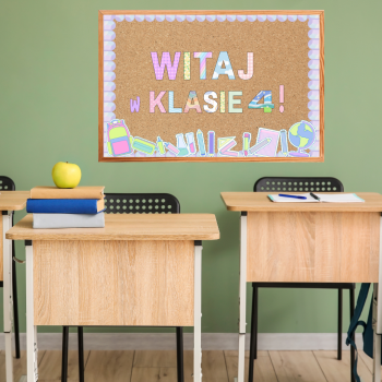 Witaj w klasie - pastelowa gazetka na rozpoczęcie roku