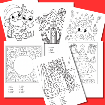 Christmas set - Zestaw materiałów świątecznych dla klas 1-8